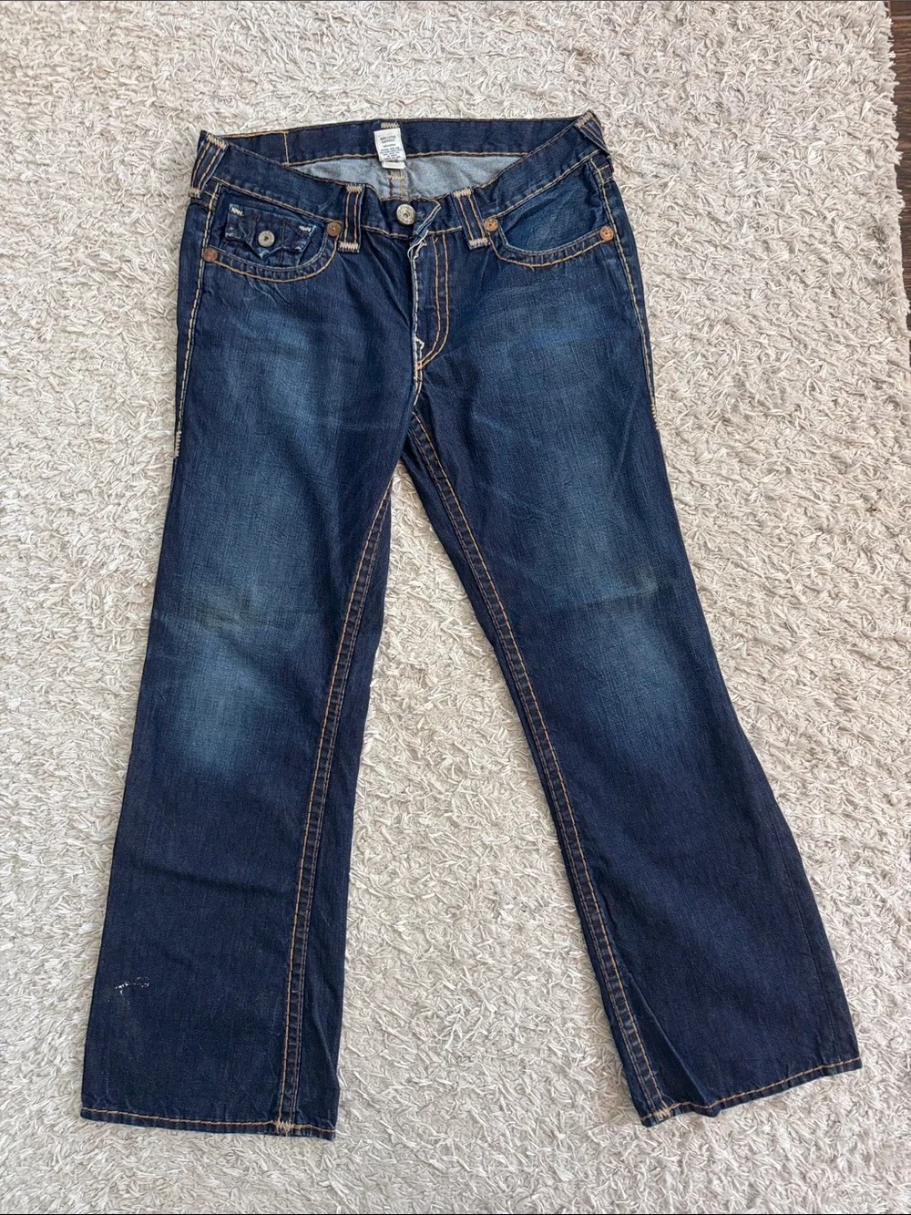 Vintage True Religion Dark Wash Straight Leg Jeans